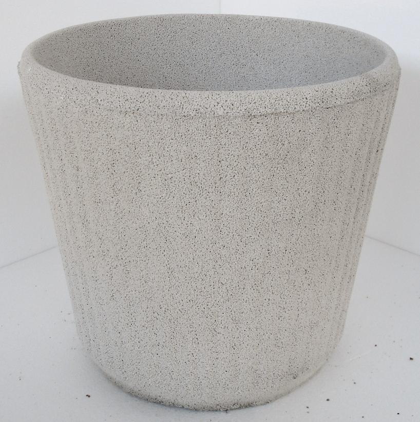 Vaso rotondo in cemento e graniglia Torino - Edilrapid Trana - art.240