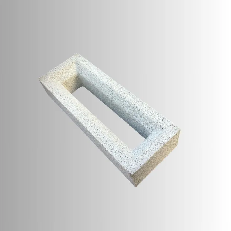 Blocchetto in cemento bianco e graniglia per recinzione Edilrapid Torino